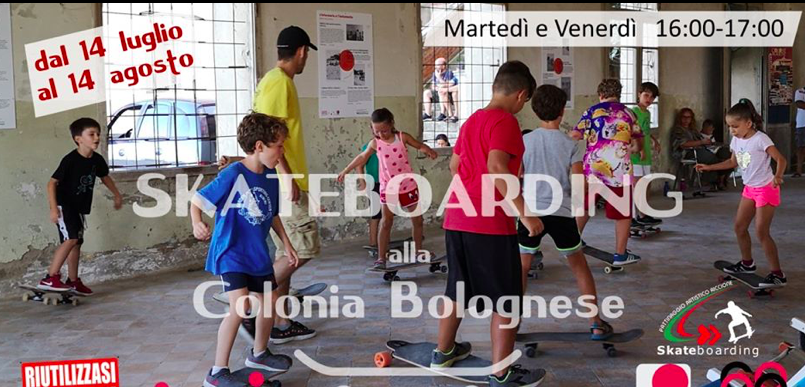 Skateboarding alla Colonia Bolognese